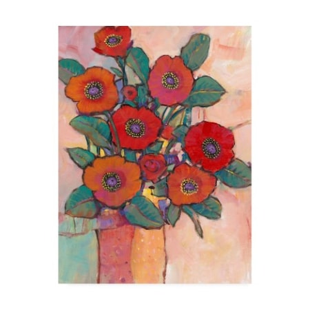 Tim O'Toole 'Poppies In A Vase I' Canvas Art,14x19
